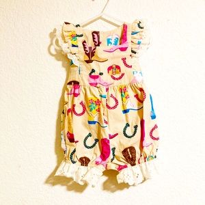 Eleanor Rose Cowgirl Romper